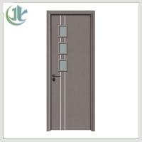 China Outward WPC Door With Glass , Noise Cancelling Glass Doors Hotel Use for sale