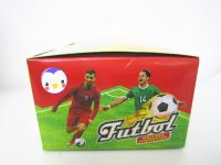 China World Cup Multi Fruit Flavor CC Stick Candy With Tattoo Stick And Soccer Whistle factory