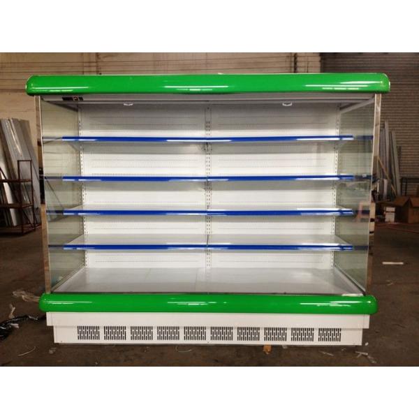Quality Fruit Display Multideck Open Chiller Fortified Wheels 2～10℃ With Night Curtain for sale