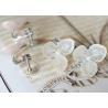 China Forever Love Hand-Made Craft Real Flowers Dry Hydrangea Cheap Silver Stud Earrings For Women factory
