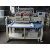 China 12 / 15 Colors Double Heads Embroidery Machine For Cap / T - shirt / Shoes / Flat Embroidery for sale