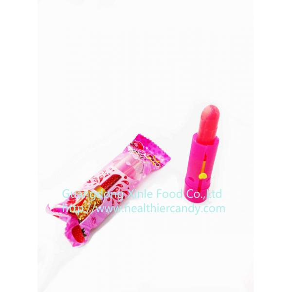 Quality Lipstick lollipop / Lovely & funny lollipop in Lipstick shape with lighting toy for sale