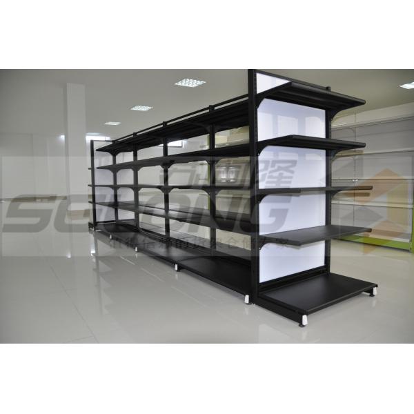 Quality Professional Retail Double Sided Gondola Shelving Units 100kg - 150kg Capacity for sale