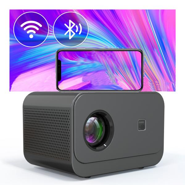 Quality Outdoor Electric Focus LED+LCD HDMI Projector Android 9.0 HDMI IN, Bluetooth for sale