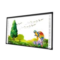 China Smart Class Optical Interactive Teaching Whiteboard For School Education 2 Cameras Black Frame factory