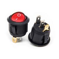 China 12V 3 Pin Car Autos Boat Round Rocker Dot LED Light Toggle Switch for sale