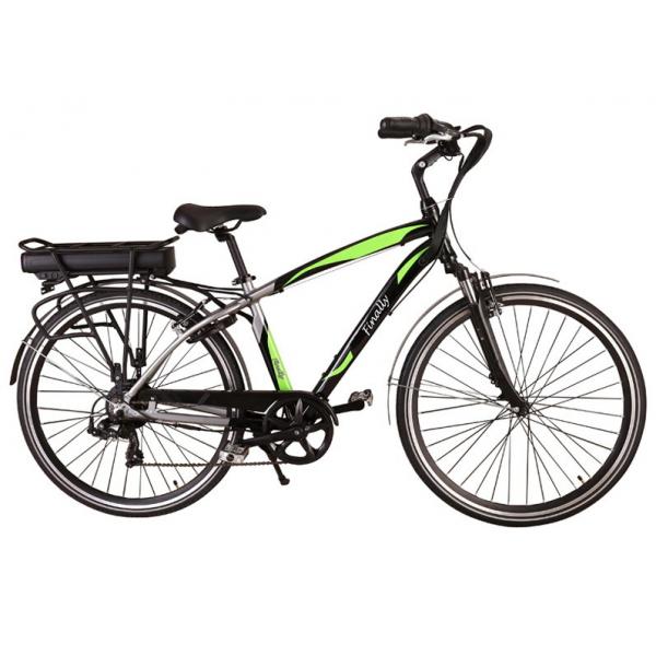 Quality V Brake Long Distance Electric Bicycle , Electric Battery Powered Bike for sale