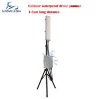 Buy cheap 70w Powerful Drone Signal Jammer Outdoor Fixed Waterproof 1.5km Distance from wholesalers