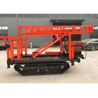 Quality GK 200 Portable Hydraulic Crawler Mounted Drilling Rig With 8 Wheels Folding for sale