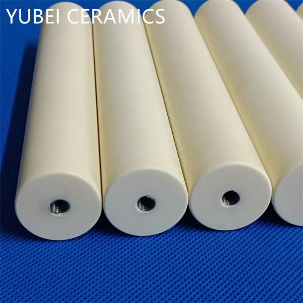 Quality Automotive Alumina Ceramic Parts , Ivory 99% Aluminum Oxide Rod With Inner for sale
