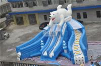 China Giant Beautiful New Bear Swimming Pool Slide , Inflatable Pool Slide For Amusement Park factory