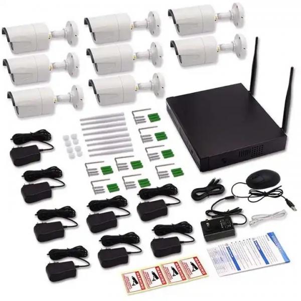 Quality Weatherproof CCTV 8 Channel Camera System 64Kbps Wireless Stable for sale