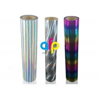 Quality Strong Adhesion Laser Holographic Rainbow Hot Stamping Foil For the Fabrics for sale