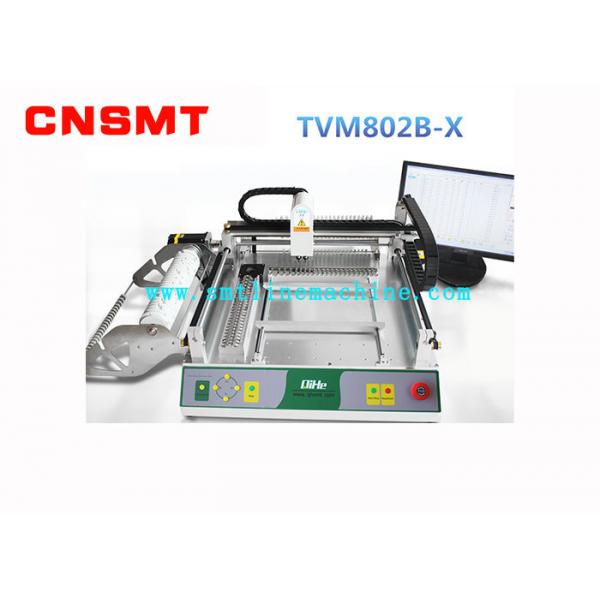 Quality Mini Automatic SMT Pick And Place Machine PCB Assembly CNSMT QIHE TVM802BX 2 HD Cameras for sale