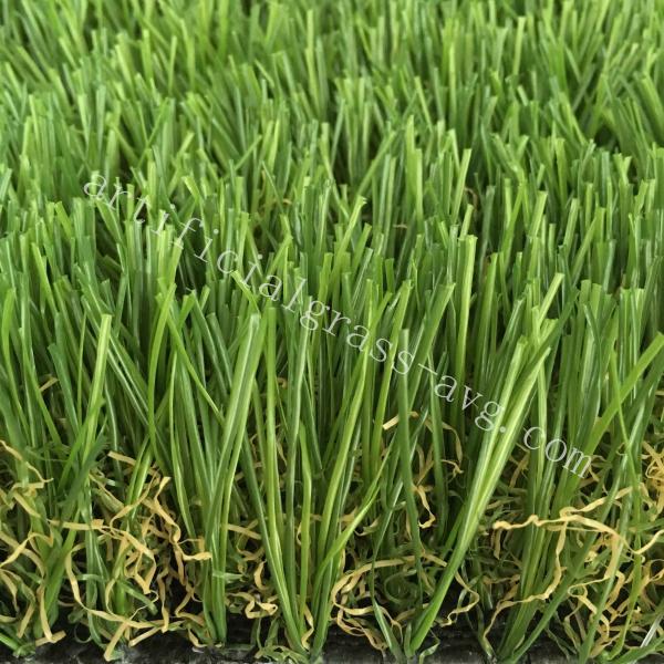 Quality Silky Soft Monofilament PE + Curly PP Outdoor Artificial Turf / Artificial Grass Carpet Rug for sale