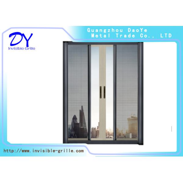 Quality Windproof Heat Insulation 250cm Retractable Fly Screen Door for sale