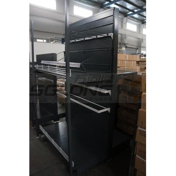 Quality Single Side Pegboard Retail Gondola Shelving System ISO9001 Certification for sale