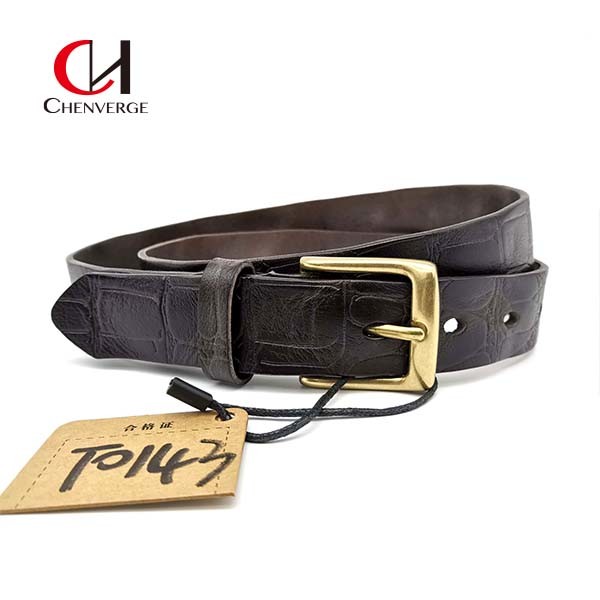 Quality Width 28mm Braided Leather Belt Crocodile Pattern Multipurpose for sale