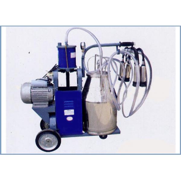 Quality Automatic Trolley Type Piston Pump Mobile Milking Machine For Dairy Cows , 25L for sale
