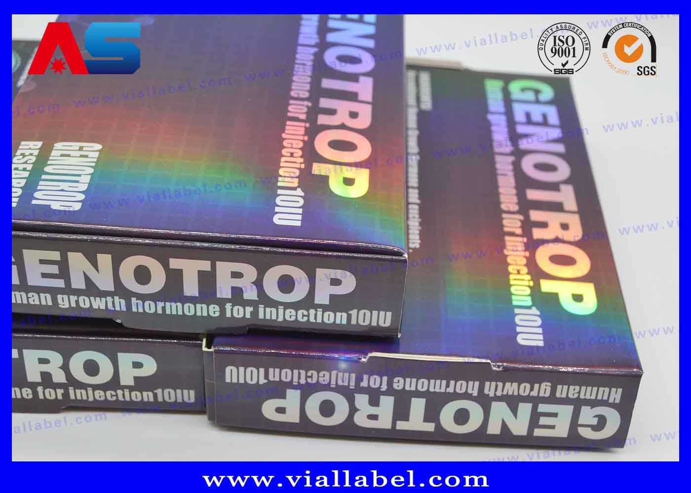 China Hologram Printing Human Chorionic Gonadotropin Pharmaceutical Packaging Box 2ml grass vial labels box factory