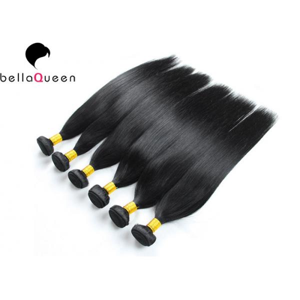 Quality Natural Virgin Brazilian Hair Extensions 1 B Color unprocessed human hair bundles for sale