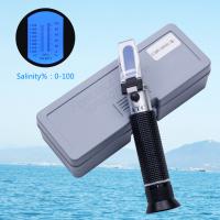 Quality 100 Ppt Handheld Salinity Refractometer , 1.070sg Atc Sea Gravimeter Aquarium for sale