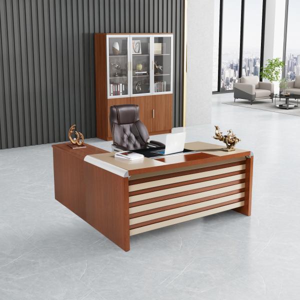 Quality L Shape Office Desk For Office Furniture Acrylic Solid Surface High Glossy Finishing for sale