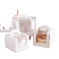 China Big Transparent Window Disposable Cake Box for Birthday Cake in Bakery Shop factory