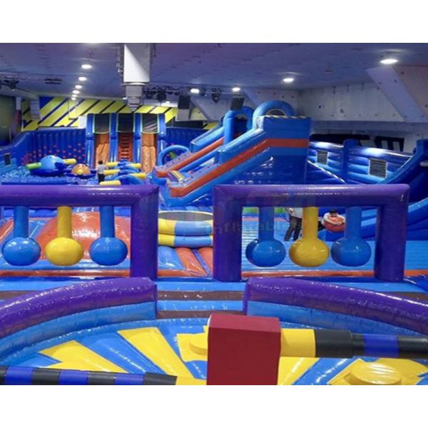 Quality Giant Bouncy Indoor Inflatable Obstacle Course Juego Jockey / Blow Up Amusement for sale