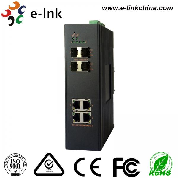 Quality Managed Industrial Ethernt Media Converters 4 Ports Gigabit SFP 5 Years Warranty for sale