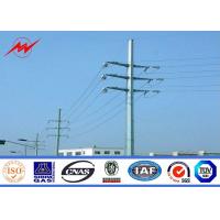 Quality 17m Galvanized Power Transmission Poles ASTM A123 Grace 65 Steel Pipe Metal for sale