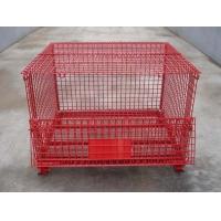 Quality Multi Color Welded Wire Mesh Cage , Collapsible Steel Mesh Storage Cages for sale