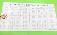 China High Temperature O Rings Repair Kit Acild Resistant 70 ± 5 Shore Hardness factory