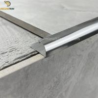 Quality 12.5mm Silver Aluminium Tile Edging Strip custom Metal Tile Border for sale
