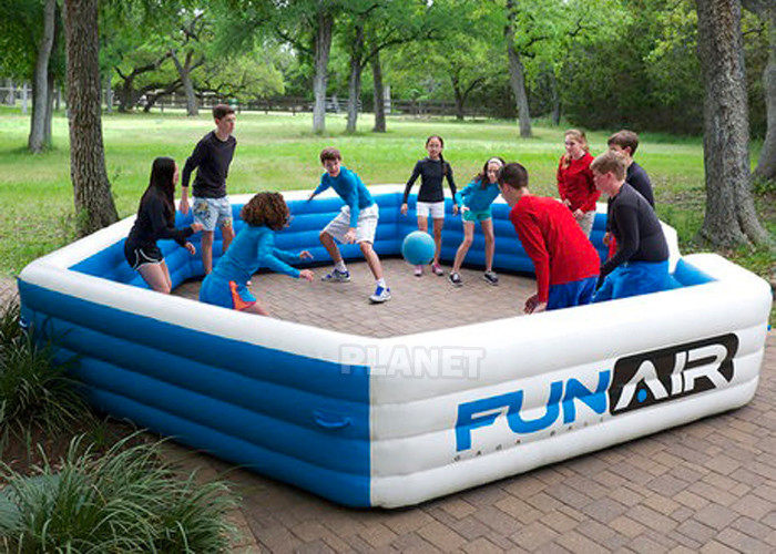 China Funny Portable Interactive Inflatable Gaga Ball Pit / Inflatable Gaga Ball Court For Kids Outdoor Games for sale