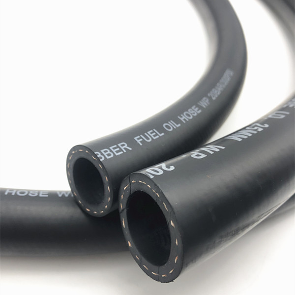 Quality Black Flexible Fuel Resistant Hose Polyester Fiber Braid Diesel Transfer 300psi for sale