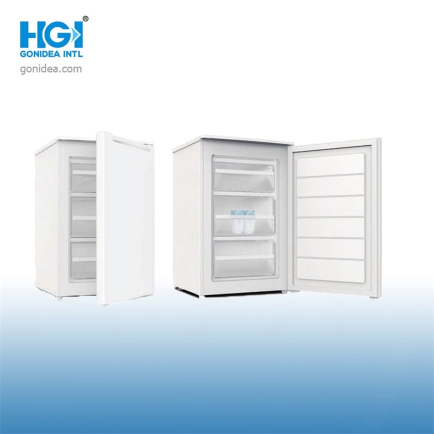 China Defrost White Color Table Top Mini Freezer With Drawers factory