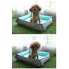 China Cotton / Polyester Memory Foam Sofa Dog Bed , Mechanical Wash Foam Mattress Dog Bed  factory