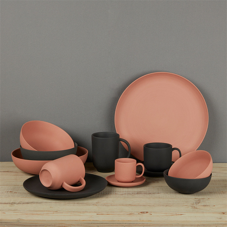 china ODM Under Glazed Ceramic Plates Sets , European Style Matte Ceramic Dinnerware