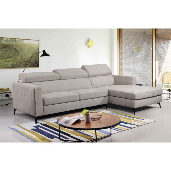 Quality Foldable Sectional Fabric Queen Sleeper Sofa Stain Resistant Multiscene for sale