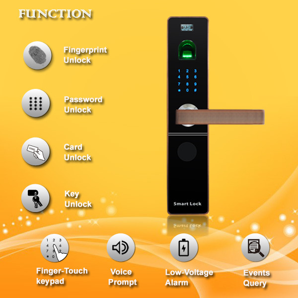 Quality Contactless Fingerprint Door Locks For Your Home , Bluetooth Entry Door Lock for sale