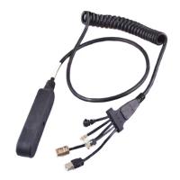 Quality Verifone Black Data Transfer Cable Pvc Material With Ce Approval 8-0736-80 Vx810 for sale
