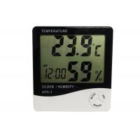 China Office / Baby Room Digital Hygro Thermometer Calendar Display With Clock for sale