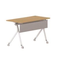 China 63 Inch Foldable Training Table Wooden School Desk For Classroom factory