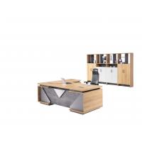 China Simple Wooden Office Table , Contemporary Laminate Wood Executive Desk factory