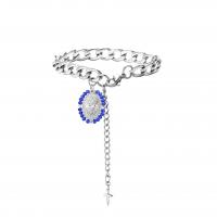 China 925 Neutral Sterling Silver Chain Bracelet Crystal Pendant Bracelet Jewelry Oem for sale
