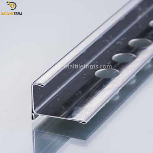 Quality 304 10mm Stainless Steel Tile Trim Mirror Finish For Tile External Corner for sale