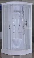 China Transparent Glass Corner Shower Cabins , Corner Entry Shower Enclosure factory