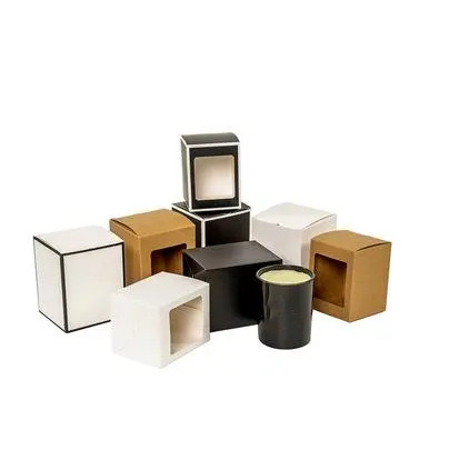 Quality Cosmetic / Oil / Candle Packaging Box Pantone PMS Color Kraft Paper for sale