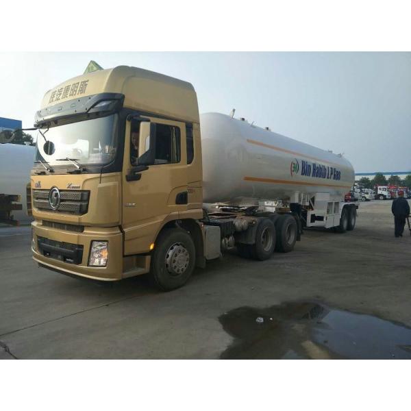 Quality 18MT Fuel Road Tankers , 2 Axle 40.5 Cbm Lpg Tanker Trailer High Capacity for sale